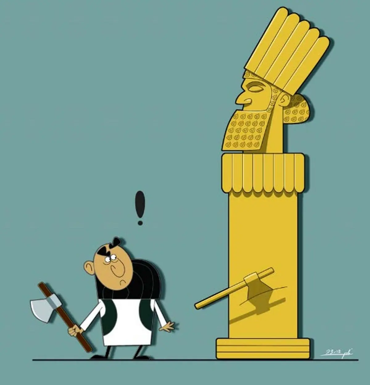 داعش و میراث فرهنگی ایران!/کاریکاتور