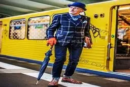 خوشتیپ‌ترین پیرمرد آلمان که مدل معروفی است را ببینید/عکس