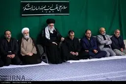 مراسم عزاداری اربعین حسینی با حضور هیات ‌های دانشجویی در حضور رهبر انقلاب/تصاویر