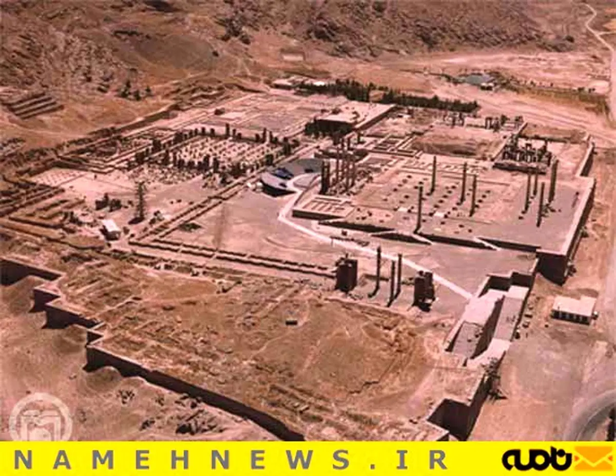 تصویر هوایی جالب از تخت جمشید/ عکس