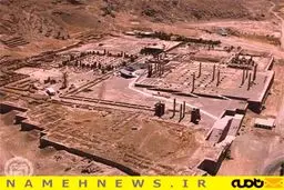 تصویر هوایی جالب از تخت جمشید/ عکس