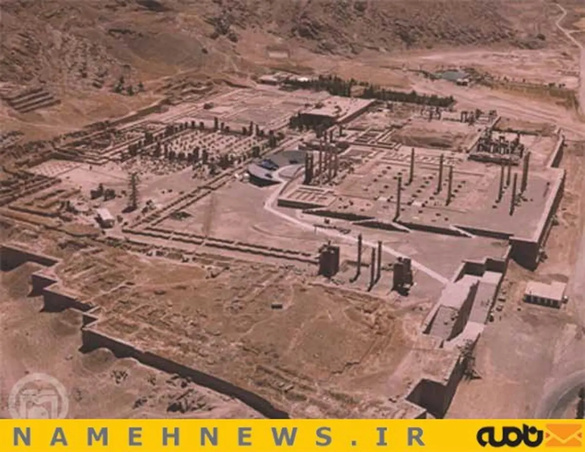 تصویر هوایی جالب از تخت جمشید/ عکس