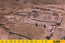 تصویر هوایی جالب از تخت جمشید/ عکس