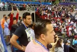 ناراحتی احسان حدادی از باخت تیم ملی بسکتبال /عکس