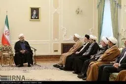 دیدار نوروزی مسئولان قوه قضائیه با رییس جمهور /گزارش تصویری