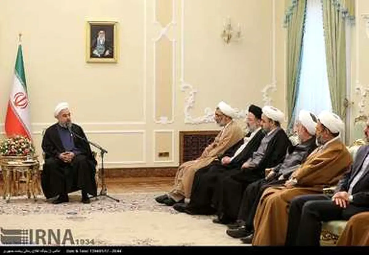 دیدار نوروزی مسئولان قوه قضائیه با رییس جمهور /گزارش تصویری
