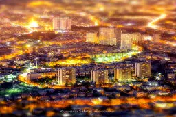 عکس / نمایی جذاب از محله شهرک غرب تهران در شب