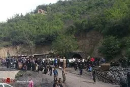 کشف پیکر ۱۳ معدنچی محبوس در معدن آزادشهر/تصاویر
