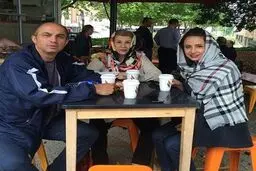 شبنم قلیخانی در کنار مادر و همسرش/عکس