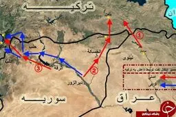 مسیرهای ترانزیت نفت داعش + نقشه