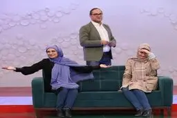 دابسمش بازیگران زن در«خندوانه»/ تصاویر
