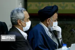 عکسی جالب از وزیر اطلاعات با ماسک