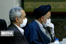 عکسی جالب از وزیر اطلاعات با ماسک