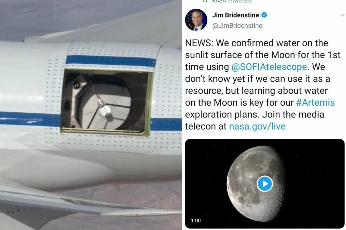 جدیدترین خبر ناسا از وجود آب روی ماه +عکس