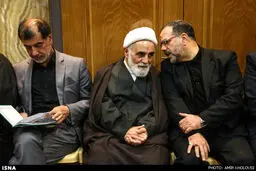 ناطق‌نوری، باهنر، لاریجانی، محمد هاشمی، عارف، حدادعادل و ...در مراسم سالگرد مرحوم عسگراولادی /گزارش تصویری