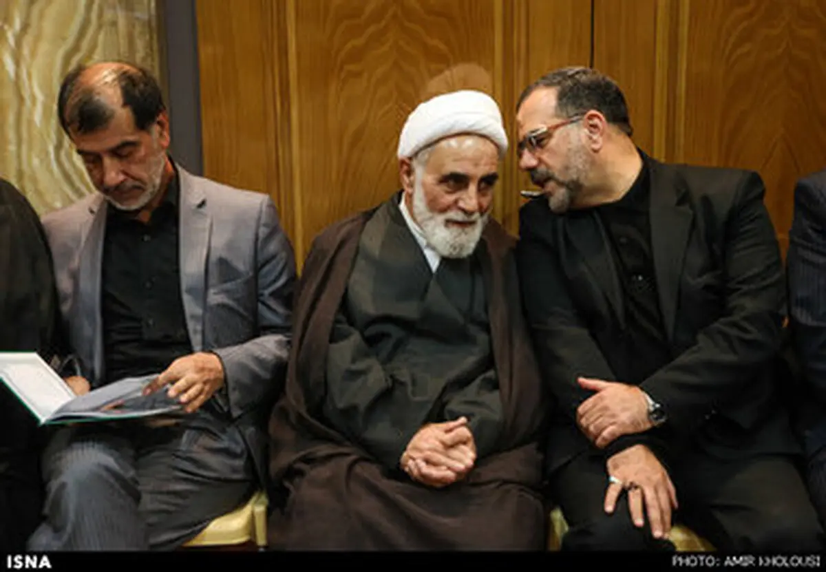 ناطق‌نوری، باهنر، لاریجانی، محمد هاشمی، عارف، حدادعادل و ...در مراسم سالگرد مرحوم عسگراولادی /گزارش تصویری