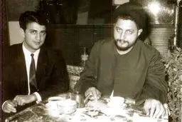 صادق طباطبایی در کنار امام موسی صدر /عکس