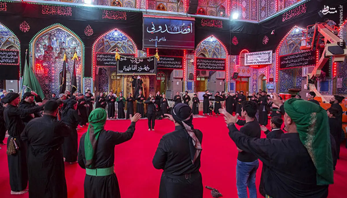 مراسم عزای حسینی در کربلای معلی/عکس