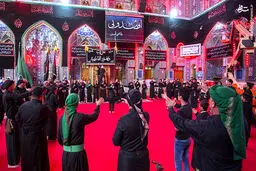 مراسم عزای حسینی در کربلای معلی/عکس