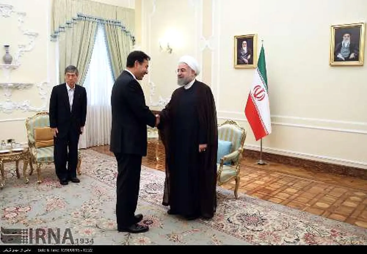 تصاویری از دیدار فرستاده ویژه نخست وزیر ژاپن با روحانی