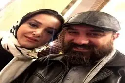 سلفی جدید برزو ارجمند و همسرش /عکس