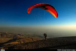 تصاویری هیجان انگیز از پرواز با پاراگلایدر