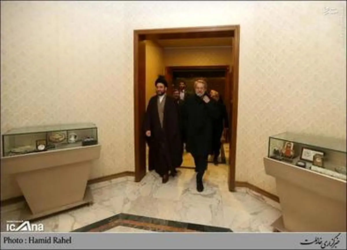 دیدار لاریجانی با عمار حکیم/ تصاویر