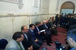 حضور جهانگیری، ظریف و لاریجانی در مراسم یادبود جان باختگان سانچی/عکس