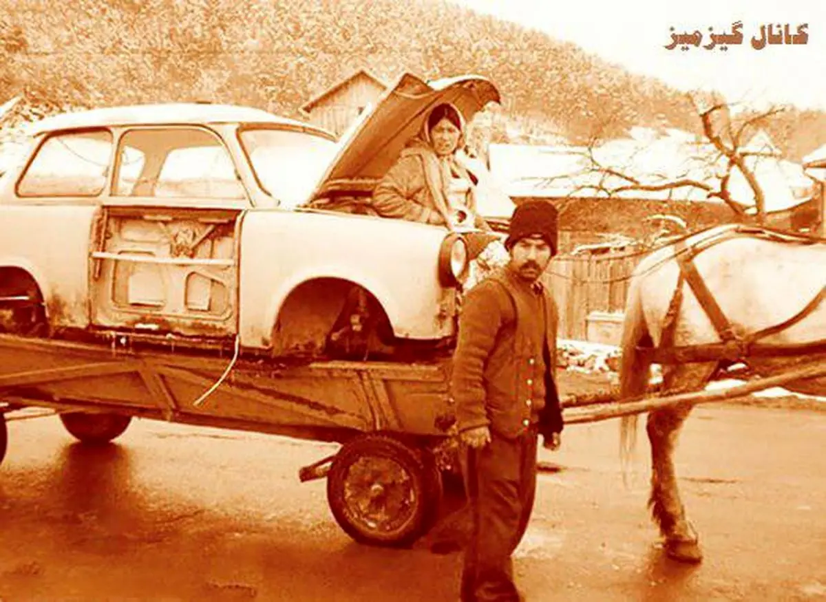 تصویری از ماشین مشتی ممدلی در تهران قدیم/عکس