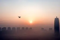 آلودگی شدید هوا در چین‎/تصاویر