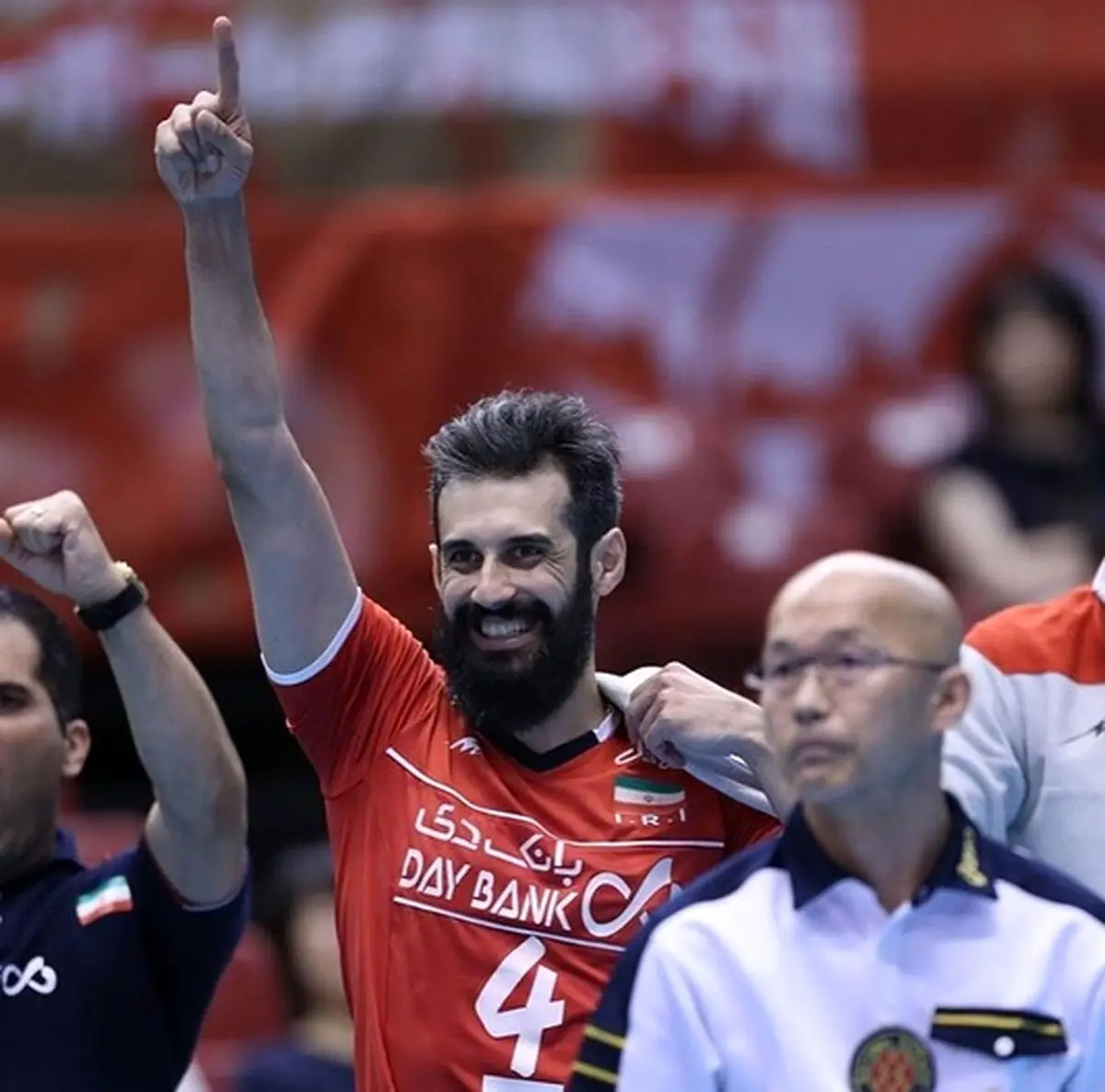 خوشحالی سعید معروف از پیروزی برابر کانادا/ عکس