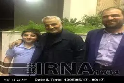 محسن حکیم در کنار سردارسلیمانی/عکس
