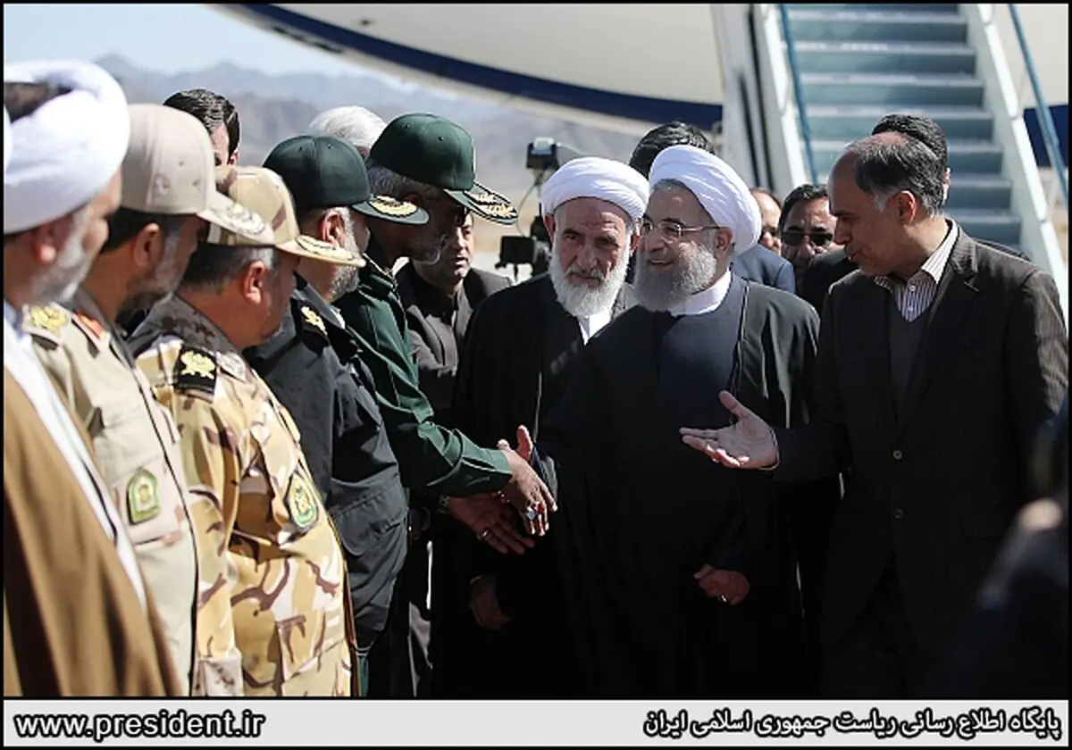 استقبال از روحانی در سفر به زاهدان/عکس