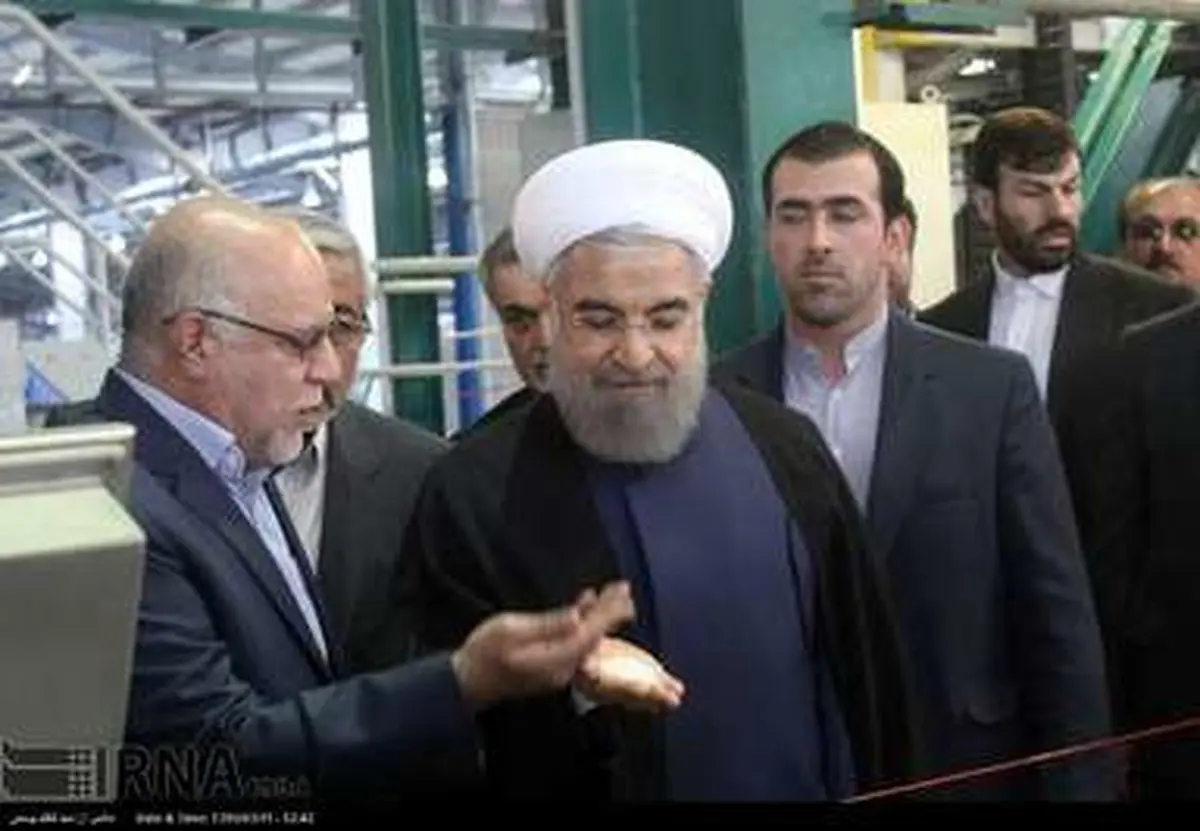 افتتاح پتروشیمی مهاباد با حضور روحانی/ تصاویر