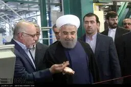 افتتاح پتروشیمی مهاباد با حضور روحانی/ تصاویر
