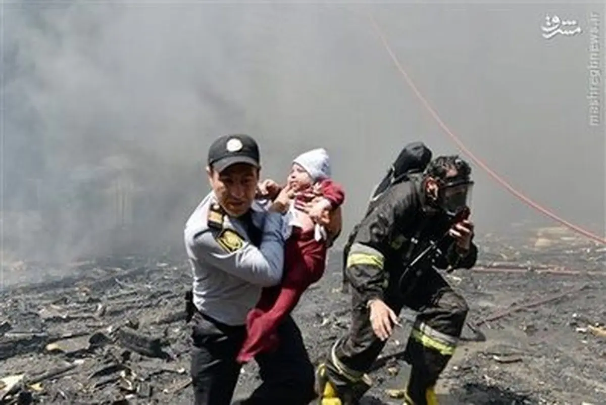 آتش سوزی تروریستی در آذربایجان/تصاویر