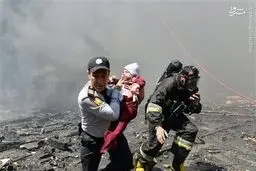 آتش سوزی تروریستی در آذربایجان/تصاویر