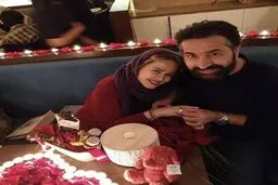 عکس عاشقانه بهاره رهنما و همسرش در شب ولنتاين
