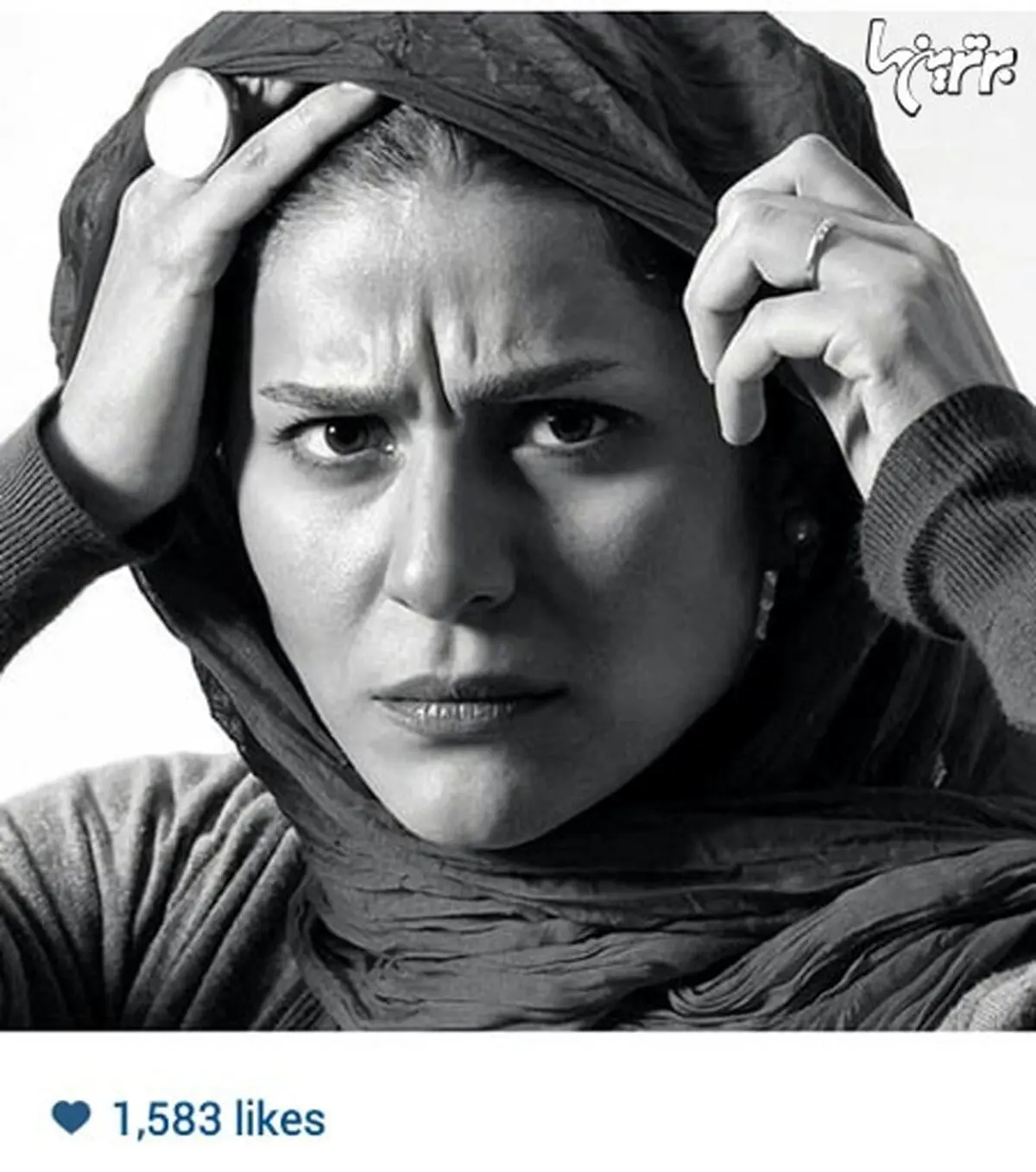 عکس اخمالوي سحر دولتشاهي در يک آتليه