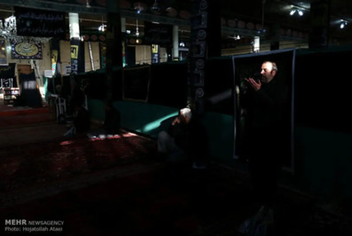 عزاداری خادمین حرم مطهر حضرت معصومه(س) / تصاویر