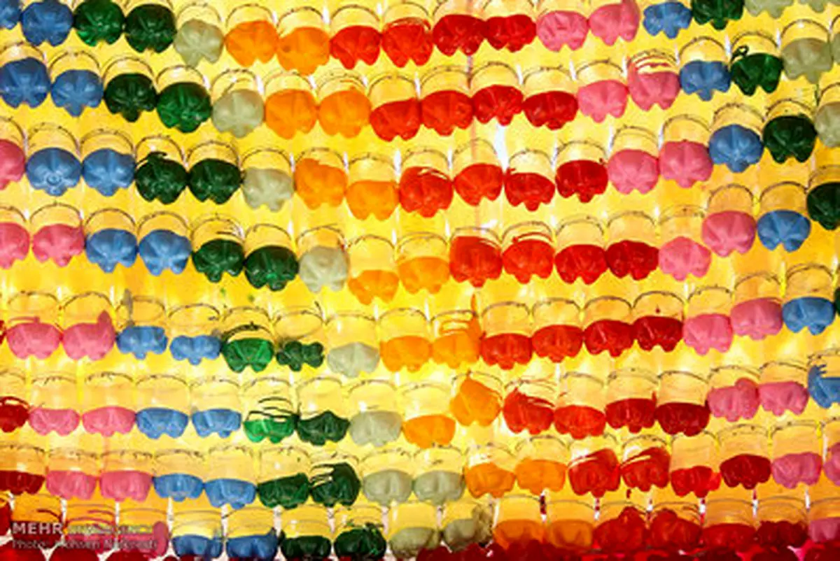 ساخت آلاچیق با مواد بازیافتی/ تصاویر