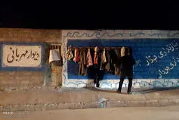 دیوار مهربانی به میانه هم رسید/تصاویر