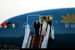 رییس‌جمهور ویتنام و همسرش در تهران/عکس