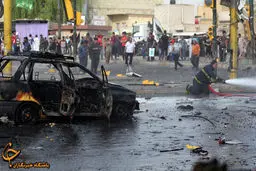 پراید، خودروی انتحاری تروریست‌ها/عکس