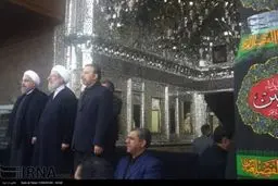 تصویر حضور رئیس جمهوری در مراسم عزاداری عاشورا