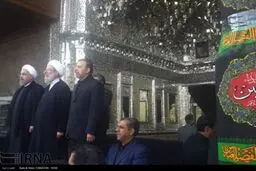 تصویر حضور رئیس جمهوری در مراسم عزاداری عاشورا