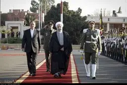 تصویری از بدرقه روحانی در سفر به قزاقستان