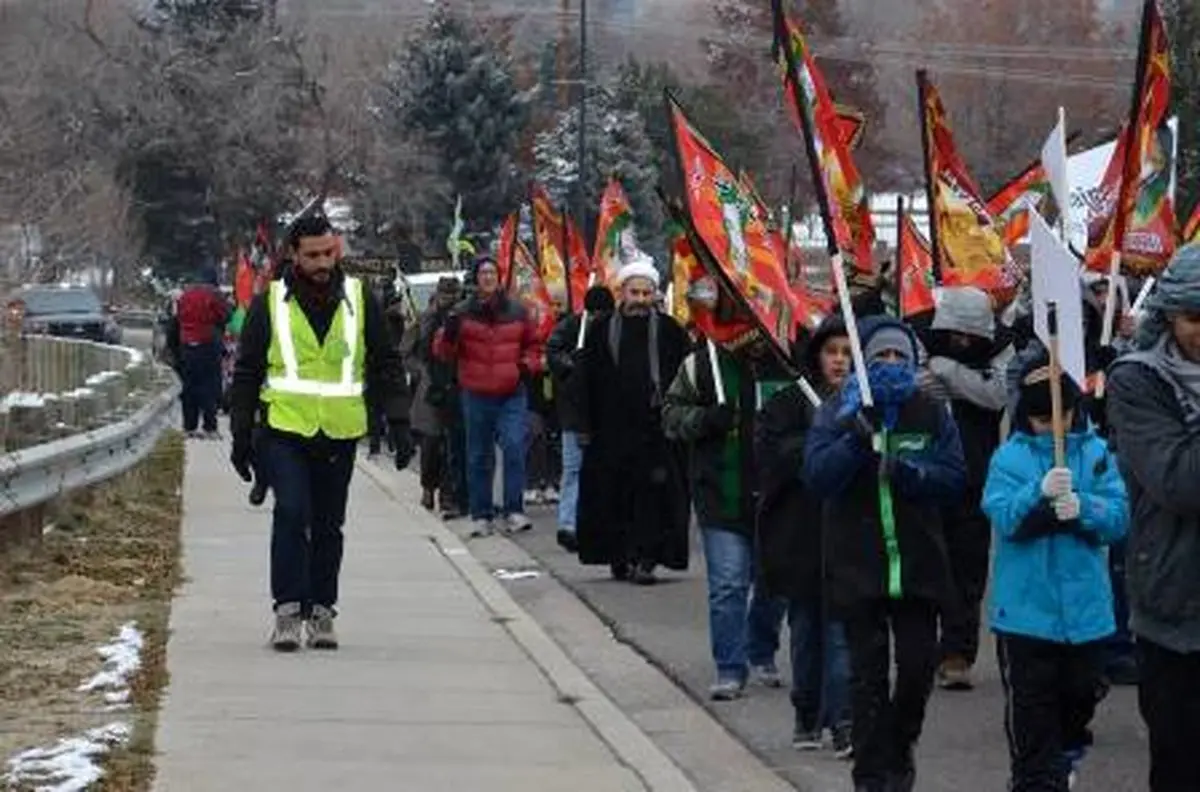 تصاویر پیاده‌روی اربعین در آمریکا