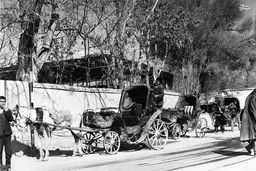 ایستگاه درشکه در تهران قدیم / عکس