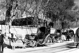 ایستگاه درشکه در تهران قدیم / عکس